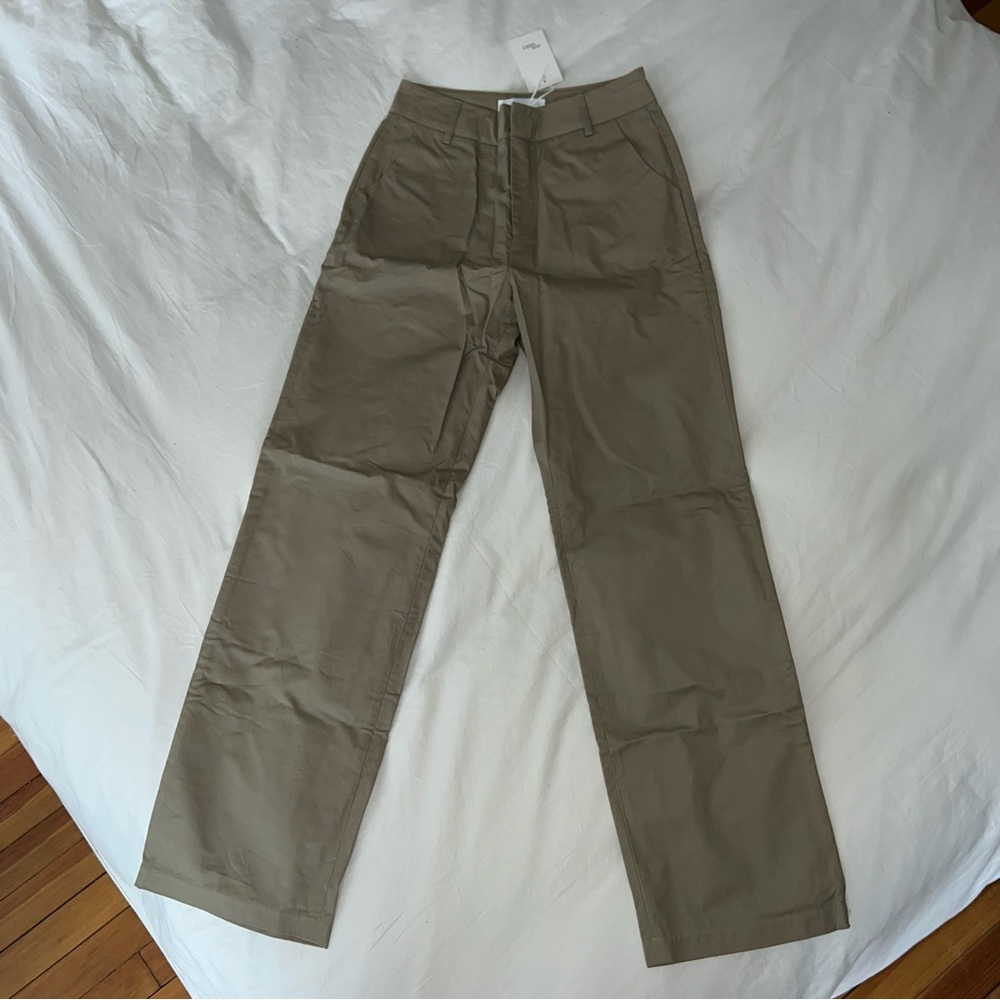 Style Addict Green/Khaki Womens Trousers/Work Pant Size S